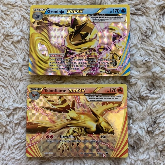 Talonflame BREAK & Greninja BREAK Pokémon Card Bundle